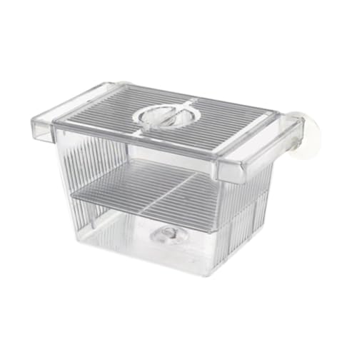 Fish Breeding Isolated Box Float Hatching Separation Acrylic Hatching Box Fish Tank Hatchery for Clownfish Guppy, S - size: S