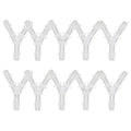 plastic 1/8" Y shape 3 way barbed connector for air hose, water pipe pp polypropylene barb fitting. (Pack of 10 pcs) - style: 10pcs, 1/8" O.D.