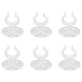 MroMax Aquarium Suction Cup Clips Airline Tubing Hose Heater Clips Clamps Holder for Fish Tank Clear 23mm to 27mm 6Pcs - size: 6pcs 23mm to 27mm