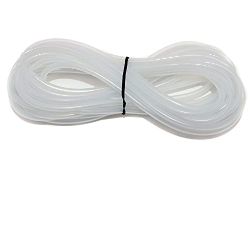 ALEGI 25 Feet 3/16 Inch Standard Aquarium Silicone Airline Tubing with Air Stones, Check Valves, Suction Cups and Connectors for Fish Tank, Hydroponics (Semi-Transparent) - color: Semi-Transparent