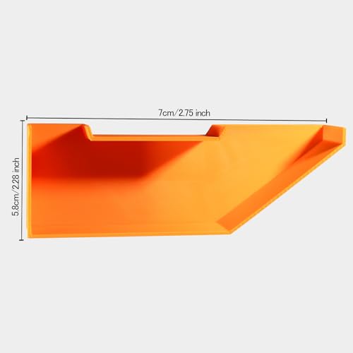 Orange Aquarium Underwater Fish Tunnel Cave, Modern Resin Fish Hide, 2.5 Inches, Style 7 - color: Orange, style: Style 7