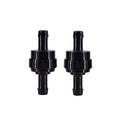 1/8" 3/16" 1/4" 5/16" PA66 Automotive Oil Line Spring Check Valve, Car Fuel Vacuum Check Valve, 2 PCS High Temperature and Corrosion Resistance one-way Oil Pump Check Valve (1/4" short) - size: 1/4" short