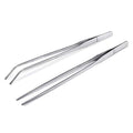 2Pcs Stainless Steel Reptile Feeding Long Tongs Tweezers for Reptile, Lizards, Gecko, Spider, Tarantula, Hedgehog, Snake, Aquarium