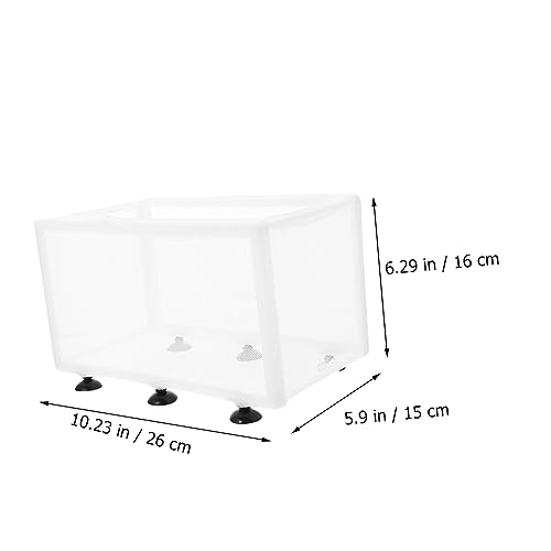 YARNOW 2pcs Fish Breeding Isolation Box Adjustable Aquarium Separator Cups for Fish Tank Convenient Net for Juvenile and Sick Accessory