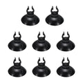 Aquarium Suction Cups, Fish Tank Suction Cups Clips Airline Tube Holders Clamps (Plastic, 8Pcs, Black) for 0.4" Fish Tank Airline Tubing Binding Moss Shrimp Nest, 10x30MM - color: Black, size: 10x30MM