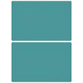 23.6'' by 15.7''Flexible Silicone Placemat Non Slip Waterproof Heat Resistant Dinner Table Mat (Dark Green-2 pcs) - color: Dark Green-2 Pcs
