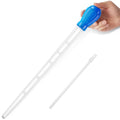 27.7IN Extra Long Turkey Baster for Aquarium (50ml, Blue) | Plastic Turkey Baster Long Syringe, Waste Remover for Aquarium Vacuum, Siphon for Fish Tank, Fish Waste Collector