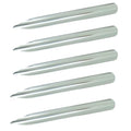 5PCS Stainless Steel Lab Scraper 6 inch Round Tip Curved Metal Bead Scoop Steel Bead Glitter Glitter Tool Scoop Shovel Scoop Spoon Used for scooping Transferring Mixed Powder Paste