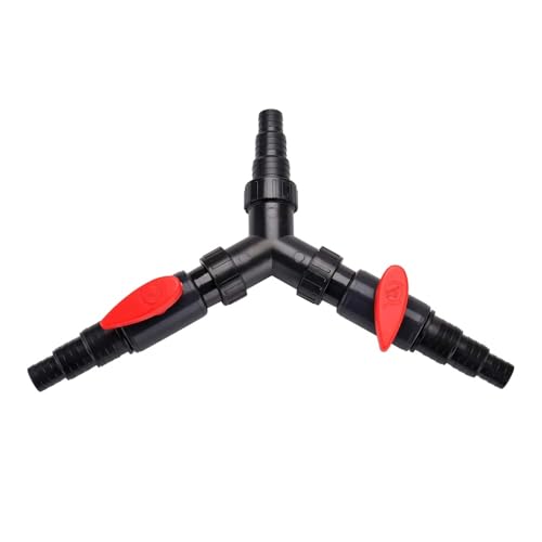 DONGKER 3 Way Hose Connector,Y Distributor Inlet Hose 25/32/38 mm (1"/1.25"/1.5") for Pond Pump Fish Tank Filtration Water Exchange Garden Irrigation - size: ST-02F