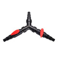 DONGKER 3 Way Hose Connector,Y Distributor Inlet Hose 25/32/38 mm (1"/1.25"/1.5") for Pond Pump Fish Tank Filtration Water Exchange Garden Irrigation - size: ST-02F