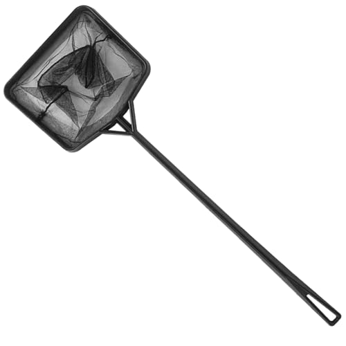 Portable Long Handle Fishing Landing Net Square Aquariums Fish Tanks Fishing Landing Float Item Cleanning Tool Long Handle Fine Mesh Skimming Fine Mesh Cleanning - size: Large