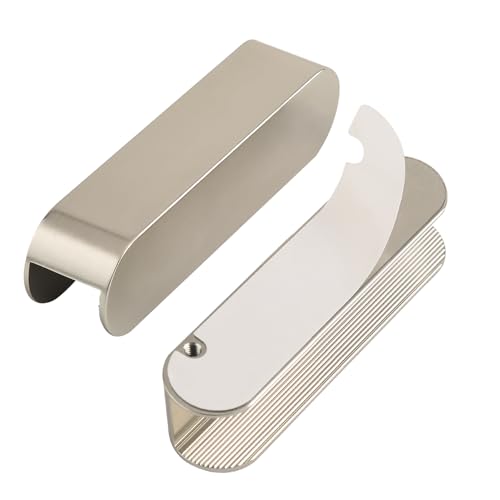 5 Pack Stick On Cabinet Handles Self Adhesive Drawer Pulls Brushed Nickel 4 Inch Peel and Stick Door Handles for Dresser Kitchen Hardware Pull Handle No Drill - color: C-Brushed Nickel, size: 4 Inch