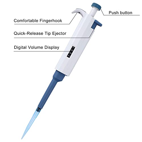 Pipettor Adjustable 1000-5000ul Single-Channel Variable Volume Micropipette High Accurate for Laboratory - size: 1000-5000ul
