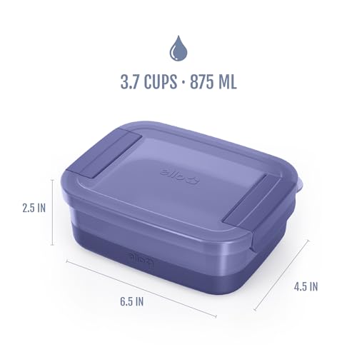 Ello Plastic Meal Prep Set BPA Free Plastic Food Storage Container with Silicone Boot and Airtight Lids, Dishwasher, Microwave, and Freezer Safe. - style: 3.7 Cup Meal Prep Everest