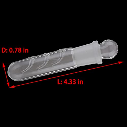 2 Pack Clear Glass Planaria Trap Catch Trap Aquarium Cleaning Supply for Dwarf Shrimp Cherry Shrimp (3 Holes)