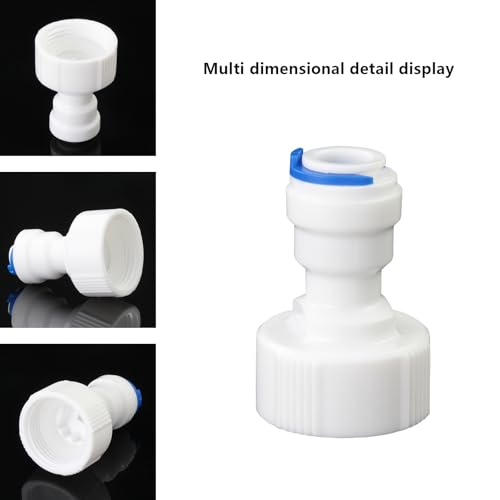3/4" Female Thread Straight to 1/4" OD Push-to-Connect, RO Water Filter Hose Connector, Pre-Purifier & Water Purifier Plastic Adapter (3-Pack) - style: 1/4” Tube to 3/4” Female Thread