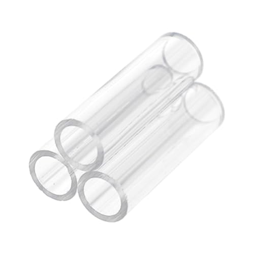 Aquarium Shrimp Cave - Clear Acrylic Breeding Habitat, Crystal Shelter Tube, Secure Aquatic Hideaway | Shrimp Breeding Tube for Small fishss Tank Environment - color: 3 Tubes