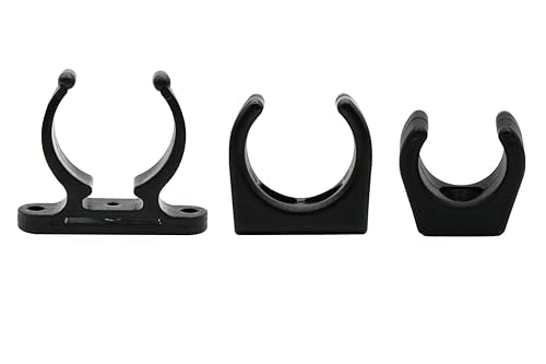 Vinland Marine Boat Stowage Clip for Ø1, Ø1-1/4, Ø1-1/2, Fishing Tool Holder, Fishing Rod Holder Clips, Boat Hook Holder Boat Ladder Clip Boat Paddle Holder Boat Tool Holder - size: For Ø1"