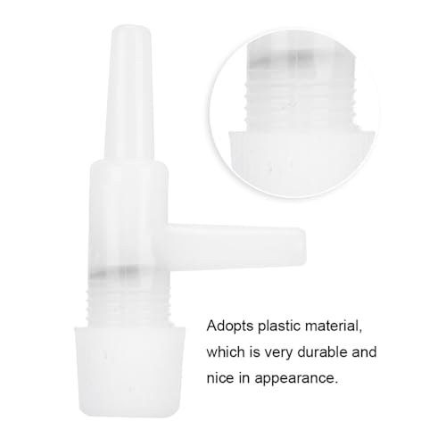 30 Pcs 4mm Plastic T-Shape Adjustable Aquarium Air Control Valve Easy Installation Air Tube Regulator for Fish Tank Oxygen Pump