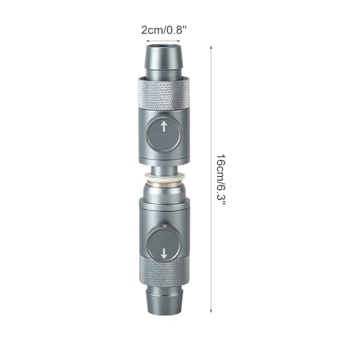 DONGKER Aquarium Double Tap Connector,Aluminum Alloy Quick Release Double Tap Valve with Water Flow Control Knob for Aquarium 12mm/16mm/20mm I.D. Water Pipe - size: 20mm
