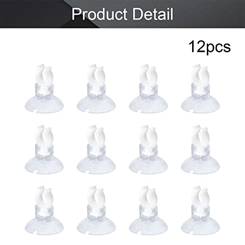 MroMax Aquarium Suction Cup Clips Airline Tubing Hose Heater Clips Clamps Holder for Fish Tank Clear 7mm to 11mm 12Pcs - size: 12pcs 7mm to 11mm