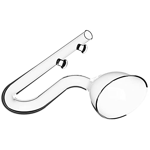 FZONE Aquarium Glass Mini Skimmer Lily Inflow and Outflow Sets for Mini Nano Tanks Filter Pipes(for 1/2inch Tubing)