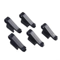 5-Pack ABS Plastic Fish Tank Clamp Water Pipe Holder, Secure Aquarium Hose Mounting for 8-16mm Diameter Tubes, Anti-Slip for Easy Cleaning and Water Change Maintenance in Tanks or Buckets, Black and - color: black