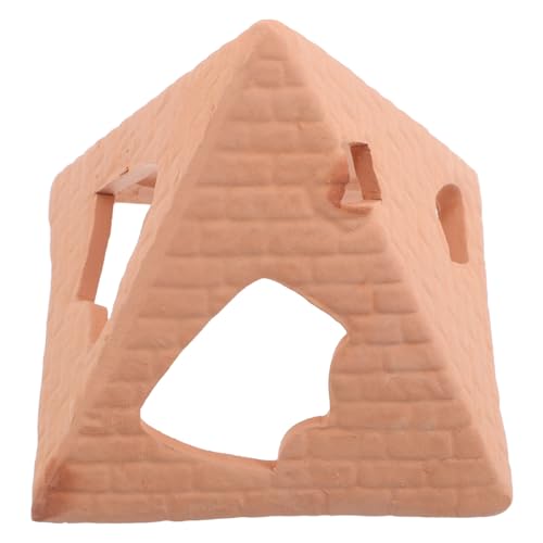 YARNOW Aquarium Ceramic Shrimp Cave and Fish Hiding Cave for Breeding, Betta Fish Tunnel, Non-Toxic Aquarium Shelter Ornament for Shrimp and Small Aquatic Pets
