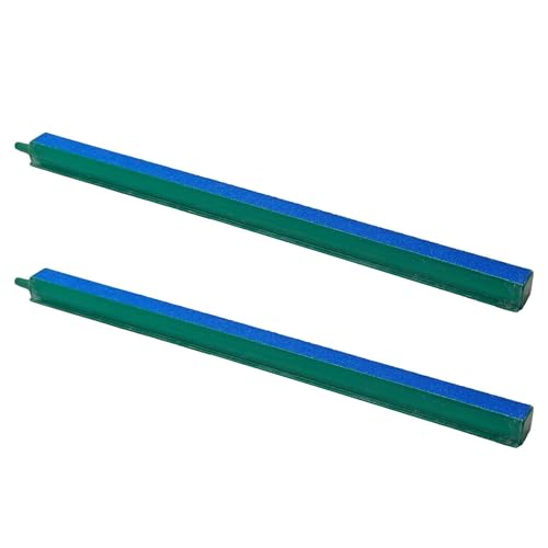 2PCS 14 Inch Aquarium Air Stone Bar, Fish Tank Bubble Diffuser Oxygen Release Bar for Air Pumps, Hydroponic Systems and Ponds - size: 14 Inch