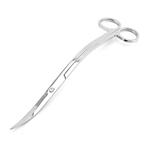 RLECS Aquarium Stainless Steel Water Grass Scissors 9.8" Sand Leveler Aquatic Plant Tongs Scissors Fish Tank Landscaping Tools