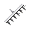 Aquarium Air Valve 6 Way Inline Manifold Air Flow Pump Tubing Splitter Lever Control Valve