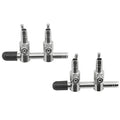 DGZZI Air Distributor Splitte 2PCS 2-Way Stainless Steel Air Flow Splitter Pump Lever Control Valve forAquarium Fish Tank