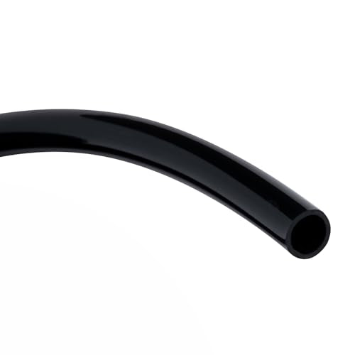 Black Vinyl Tubing 1/2” ID × 5/8” OD - 100 Feet PVC Flexible Plastic Tube Hybrid Hose, Transfer Water Air Oil for Pond Fountain Garden, Non-toxic and BPA free - size: ID 1/2 INCH, style: 100 Feet