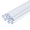 uxcell 10 Pcs Clear Plastic Rigid Tubing 1.5mm ID x 3.5mm OD, 0.5 Meters Length Round Polycarbonate Tubing for Aquarium Water Pipe, Water Cooling System, Plumbing - size: 1.5mm x 3.5mm