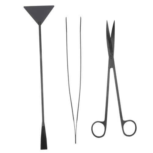 Happyyami 3pcs Set Fish Tank Cleaning Tool Aquarium Tools Kits Aquatic Plants Aquascaping Tools Aquarium Spatula Tool Water Plants Kit Water Plants Kit