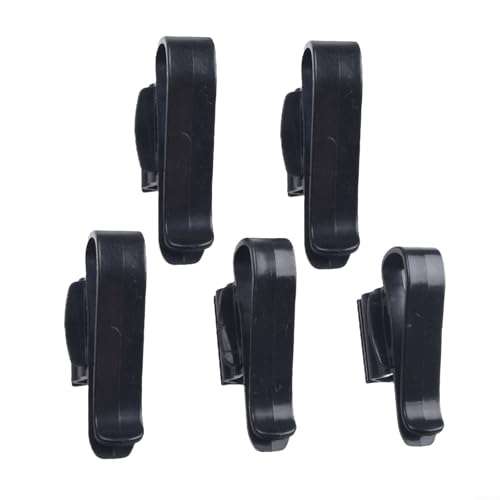 5-Pack ABS Plastic Fish Tank Clamp Water Pipe Holder, Secure Aquarium Hose Mounting for 8-16mm Diameter Tubes, Anti-Slip for Easy Cleaning and Water Change Maintenance in Tanks or Buckets, Black and - color: black