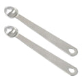 2PCS 1/8 Teaspoon(1/8tsp, Dash) Single Tiny Measuring Spoon, Small Individual Stainless Steel Measure Spoons Only - size: 1/8 Tsp | 0.625 mL | 0.625 cc | 0.02 oz