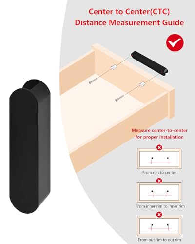 5 Pack Adhesive Cabinet Handles Stick On Drawer Pulls Black 4 Inch Long Modern Cupboard Handles Dresser Pulls Furniture Hardware No Drill Pull Handle - color: C-Matte Black, size: 4 Inch