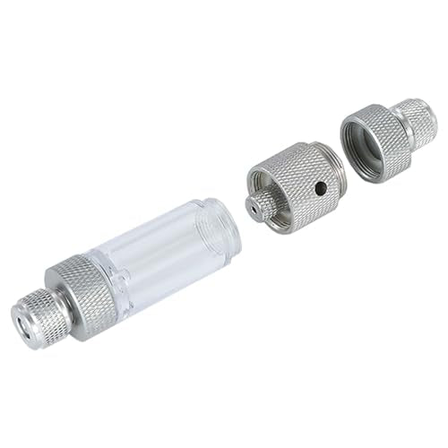 LINLAN Easy Water Refill CO2 Bubble Counter with Check Valve and Water Adder for Planted Aquarium CO2 Regulator (Air Pipe Connection) - size: Air Pipe Connection
