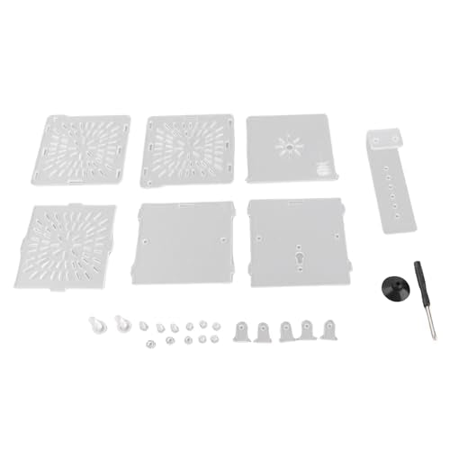 Acrylic Fish Tank Isolation Box | Adjustable Aquarium Hatchery/Breeding Box | Transparent Fish Holder with Suction Cups | 3 Sizes for Fry/Sick Fish (10CM*10CM*10CM) - size: 10CM*10CM*10CM