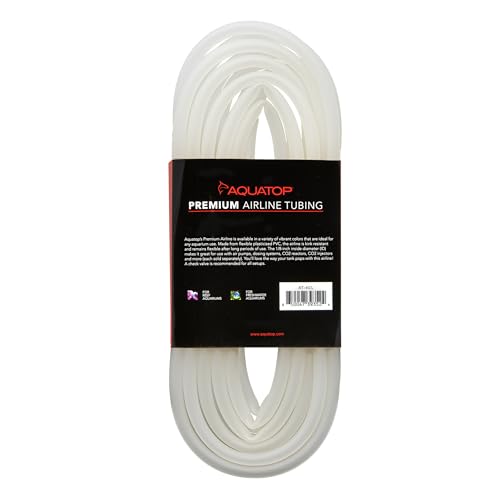 Aquatop Clear Color Premium Airline Tubing, 13 feet (4-Meter), 1/8" Inside Diameter, AT-4CL - color: Clear