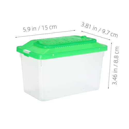 Portable Handheld Pet Transport Container Plastic Aquarium Turtle Box Lightweight Reptile Carrier for Travel Multi Functional Fish Tank for Hamsters and Turtles
