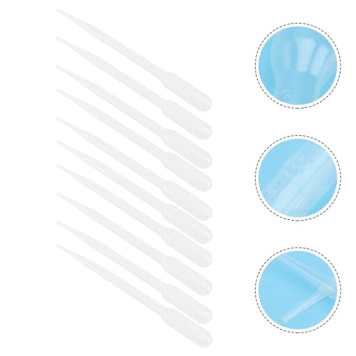 Beavorty 10pcs Marine Fish Feeders Coral Feeding Tubes 3ml Plastic Syringe Pipettes for Aquarium Shrimp Breeding and Reef Tank Pet Supplies