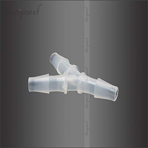 plastic 5/16" Y shape 3 way barbed connector for air hose, water pipe pp polypropylene barb fitting. (Pack of 4 pcs) - style: 4pcs, 5/16" O.D.