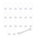 AQUANEAT 20 Pack Suction Cups with 40 Zip Ties for Aquarium Fish Tank Decoration Moss Shrimp Nest