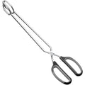 HINMAY Scissor Tongs 16-Inch Extra Long Stainless Steel Barbecue Grilling Tongs (Black Handle) - size: 16"