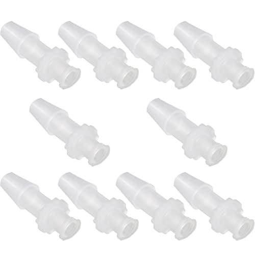 MEETOOT 10pcs Female Luer Lock 3/32" Polycarbonate Hose Barb Adapter for Laboratory Biochemical/Analytical Instruments, Food Machinery and Aquarium Equipment - size: 3/32Inch