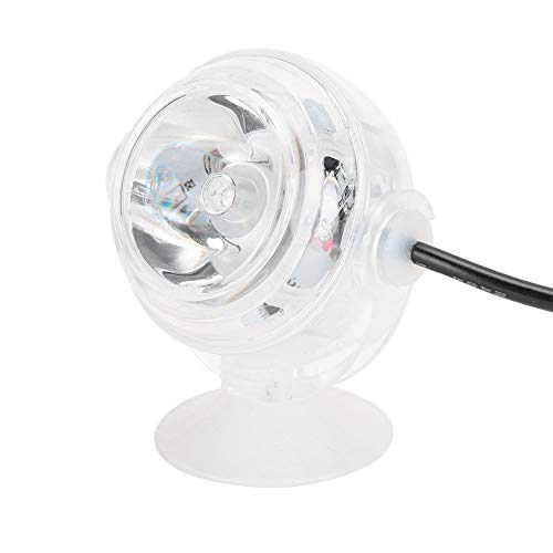Aquarium Lights, Colorful Gradient Submersible LED Fish Light, LED Aquarium Light, Night Spot Light, US Plug White, for Home Aquariums, Office Tanks, and Decorative Fish Tanks - color: US Plug White
