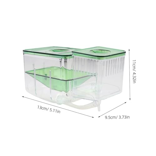 BESPORTBLE Aquarium Fish Breeding Isolation Tank Transparent Acrylic Incubator Box for Juvenile Fish Shrimp Protection with Self Guided Home Aquarium Hatchery