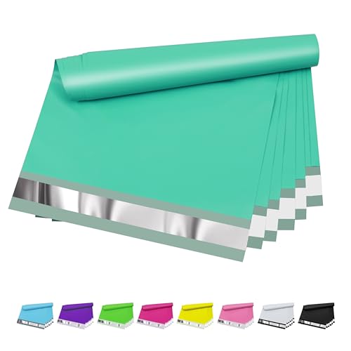 Poly Mailers 10x13 inch 25 Pcs, Plastic Mailing Envelopes with 2.4mil Thickness, Waterproof and Tear-resistant Shipping Bags for Clothing, Tamper Proof Self-Seal Mailers Poly Bags, Teal - color: Teal, size: 10x13 Inch 25 Pcs